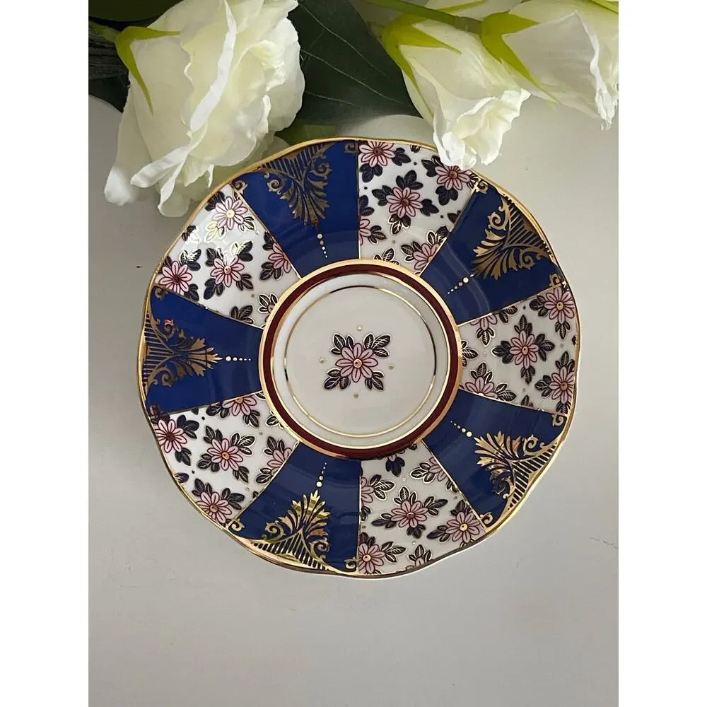 Royal Albert 100 Years Regency Blue Cup & Saucer Book